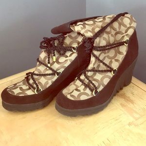 Coach Shoes - Coach wedge boots Coach Shoes - Coach wedge boots